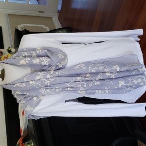 Embroidered wrap/scarf